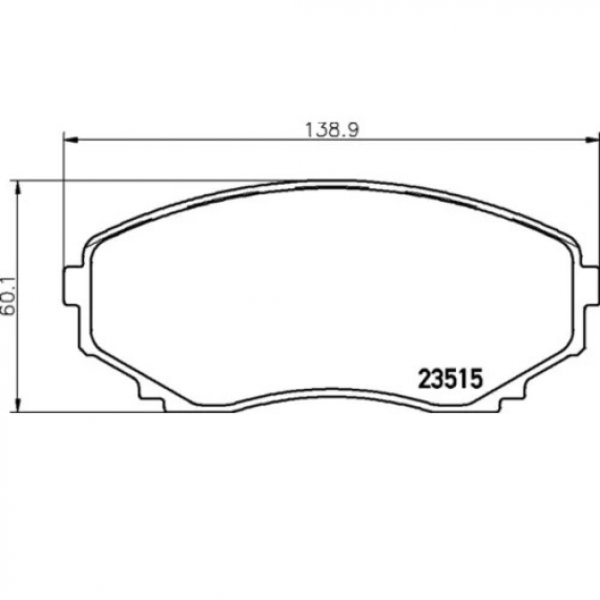 Колодки тормозные передние Nisshinbo NP-5012 (PF-5376)