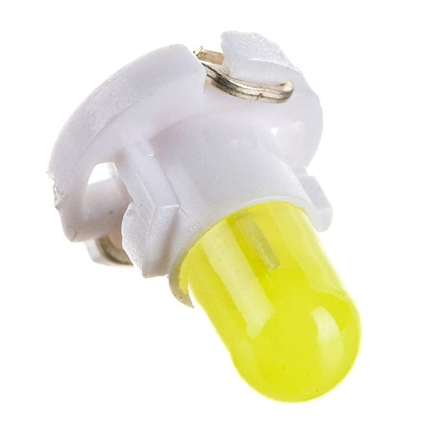 Автолампа диод T4.2 12V 1 COB диод с цоколем 1-конт Белая SKYWAY