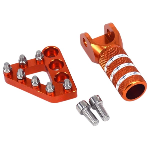Педаль заднего тормоза CNC оранжевая