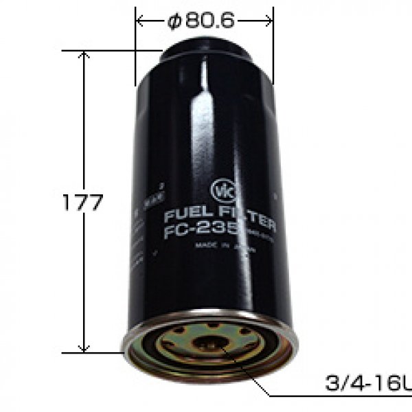 Фильтр топливный Vic FC-235 (1640501T0A Оригинал Nissan/FC-224 Vic) Япония