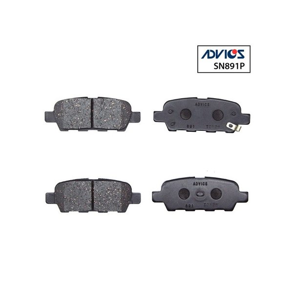 Колодки тормозные задние Nissn D4060-1MB0A Advics SN-891P T30 T31 E51 C11E (SP1184,NP2004,PF2466)