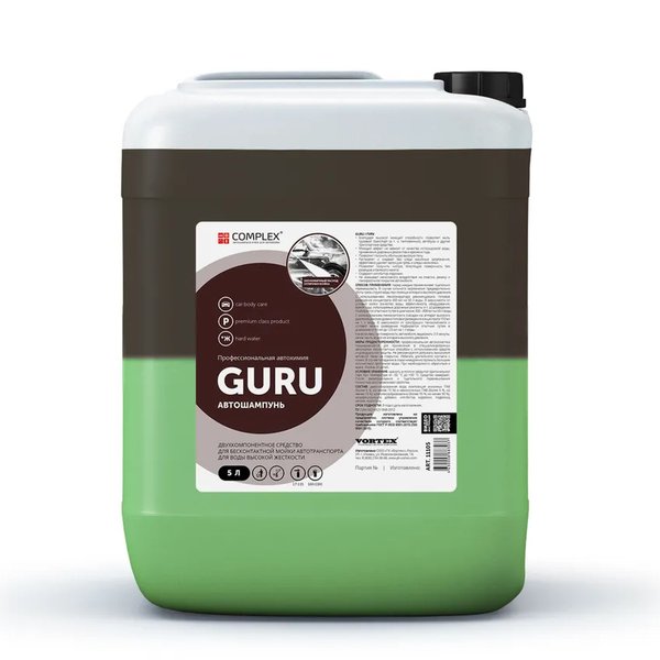 Автошампунь б/к Vortex Complex GURU (5л)