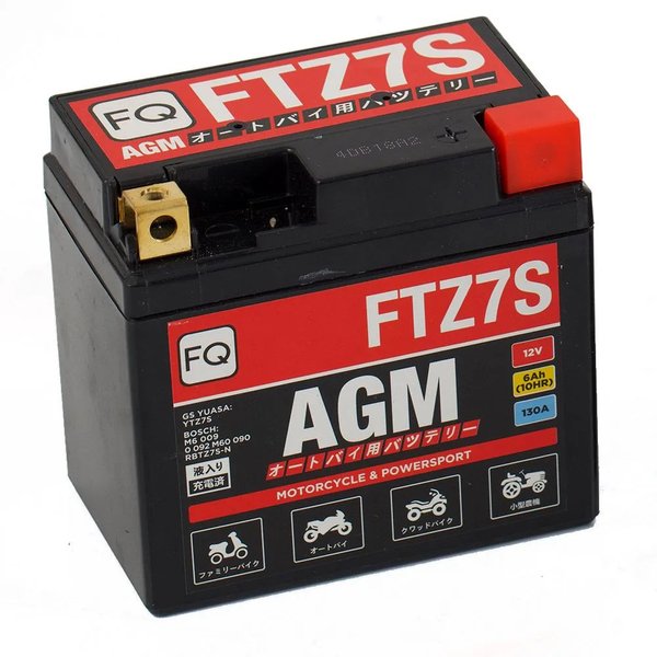 Аккумулятор мото  FQ   FTZ7S  AGM 6А R