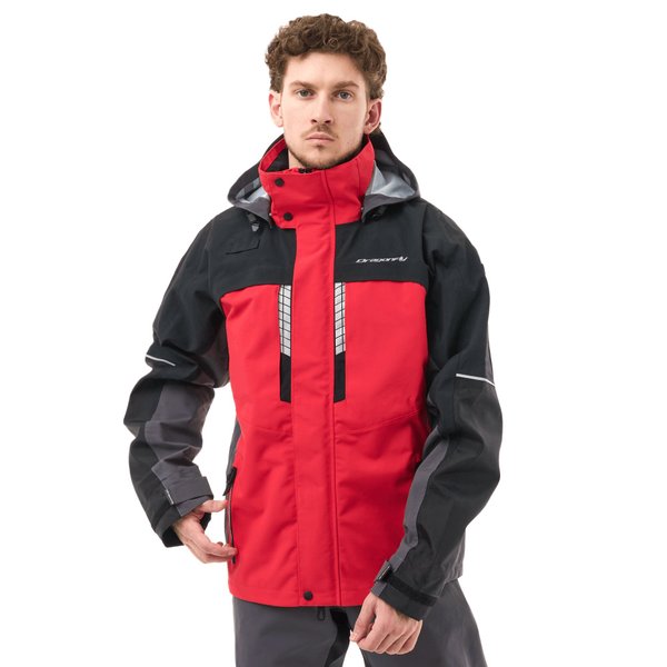 Мембранная куртка QUAD PRO Man Red-Black-Grey XL Dragonfly 