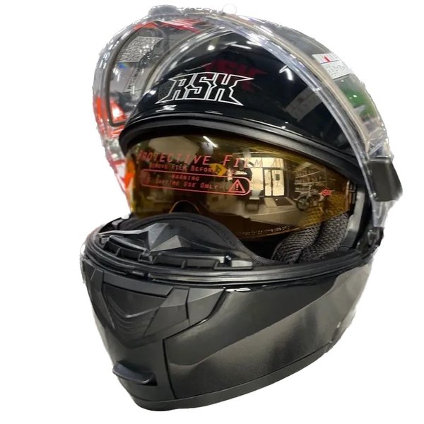 Шлем RSX Spark (HS-159) Winter черный 2XL (Очки желтые)