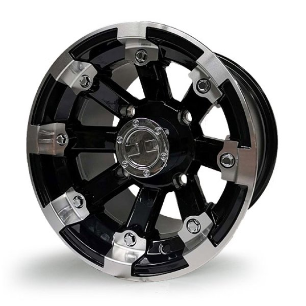 Диск квадроцикла  8JX12 H2 ALU 4/86/110 Ø14.3 C60 ET-61 Gloss Black Machined 8911280A-15
