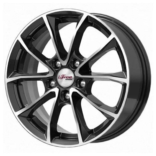Диск литой 16*6,5 5*108 Et50 63,35 Джет (КС914-04) Блэк джек iFree