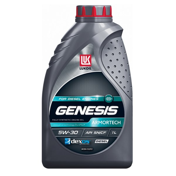 Масло моторное Лукойл Genesis Armortech Diesel 5W30 Синтетика SN/CF Россия 1