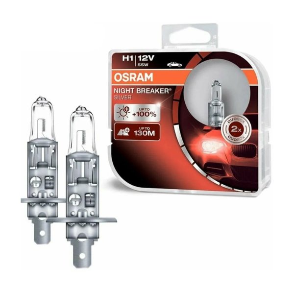 Лампа Osram Н1 (55W) 64150NBS_HCB  Германия (бокс 2шт.)