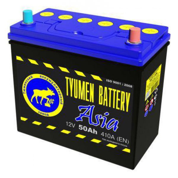 Аккумулятор Тюмень 50А/ч Азия 12V L