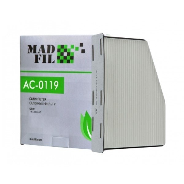 Фильтр салонный Madfil AC-0119 (CF 9922/CF 11486 Fram/AC-0119 Madfil/CU 2939 Mann) 