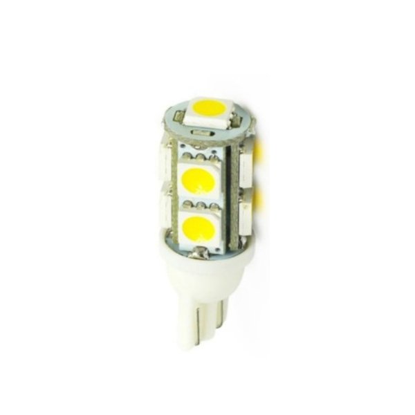 Лампа св/д T10 12V 9 SMD 5050 White 