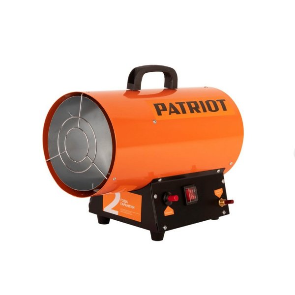 Тепловая газовая пушка Patriot GS-12, 12кВт, 320м3/ч,пьезо поджиг.,редуктор,шланг