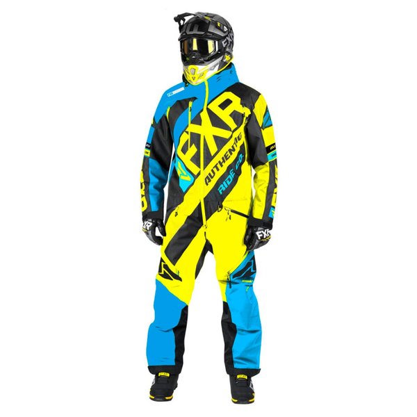 Комбинезон FXR CX без утеплителя Black/Blue/Hi Vis, L