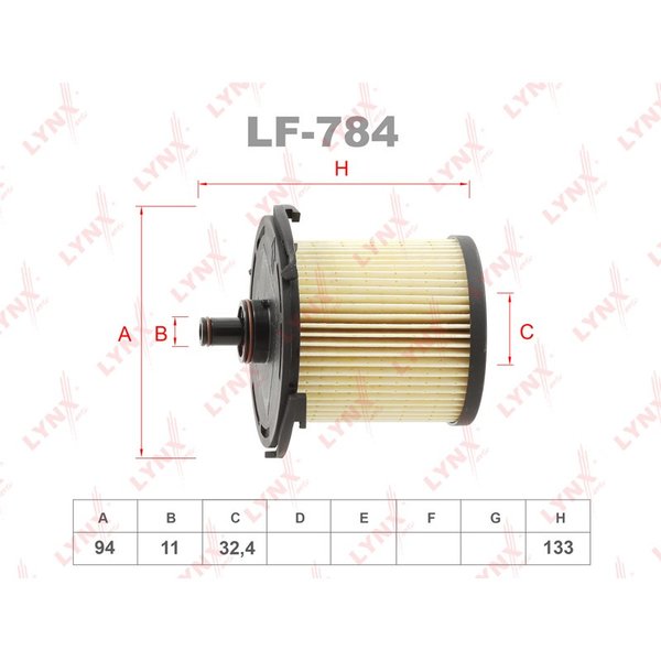 Фильтр топливный Lynx LF-784 (PU 12003Z Mann/1930091/1837319) Transit